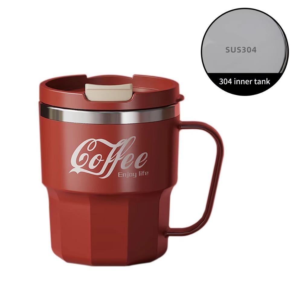 With Lid Coffee Mug 304 Stainless Steel Water Cup New Coffee Cup