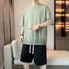 Men's Casual Summer Outfit Set: Short-Sleeve T-Shirt & Shorts, Plus Size Available