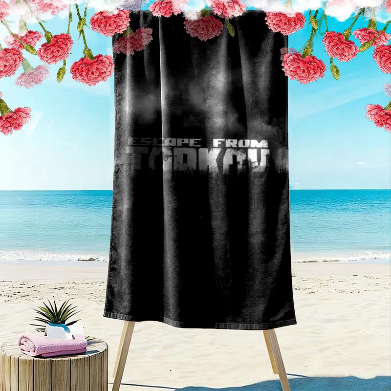 Escape Tarkov Print Beach Towel Large Soft Quick Dry Towel For Beach Camping Swimming