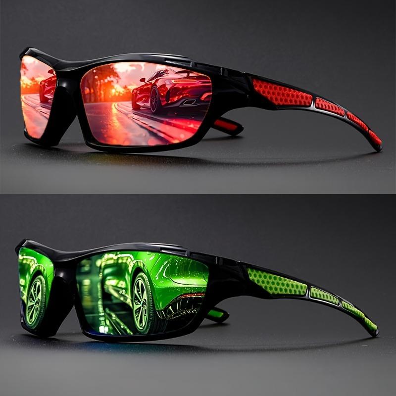 2 Pairs of Sports Glasses for Outdoor Fishing Hiking Running and Driving