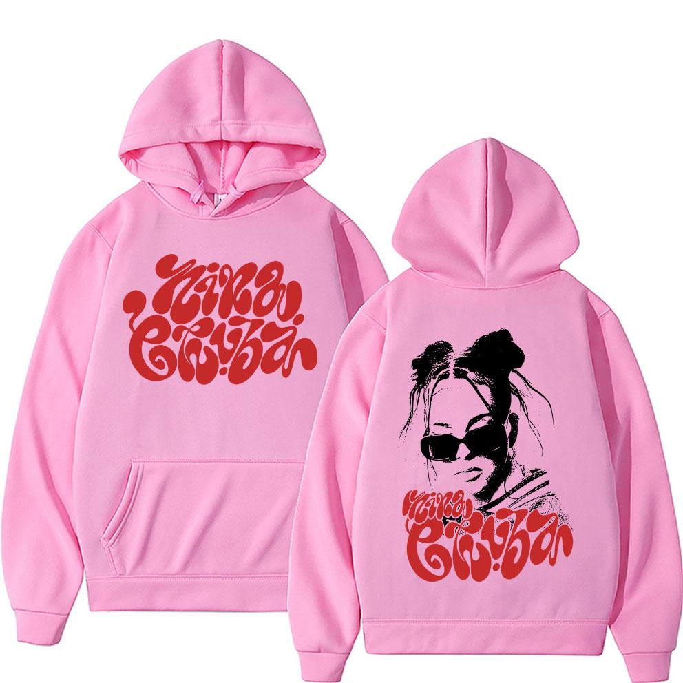 Rapperin Nina Chuba Face Graphic Hoodie Herren Damen Kleidung Hip Hop Mode Sweatshirt Unisex Vintage Oversized Hoodies Streetwear