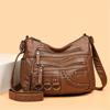 Vintage Pu Leather Luxury Purses and Handbags 2024 High Quality Women's Bag Design Multi-pocket Ladies Crossbody Shoulder Bags