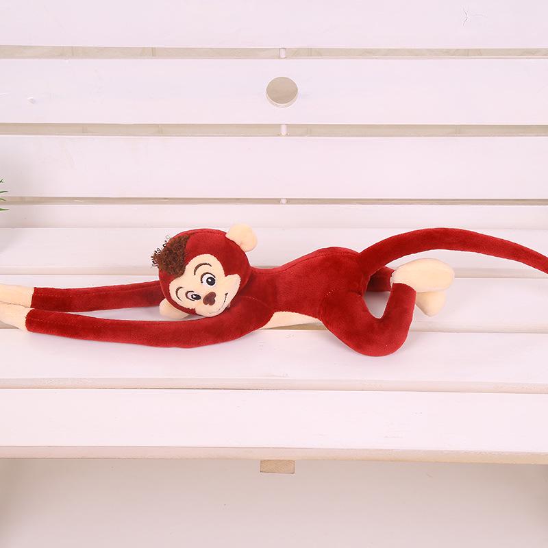 Plush Long-Armed Monkey Doll - Super Soft Hanging Monkey Pillow Birthday Gift for Girls