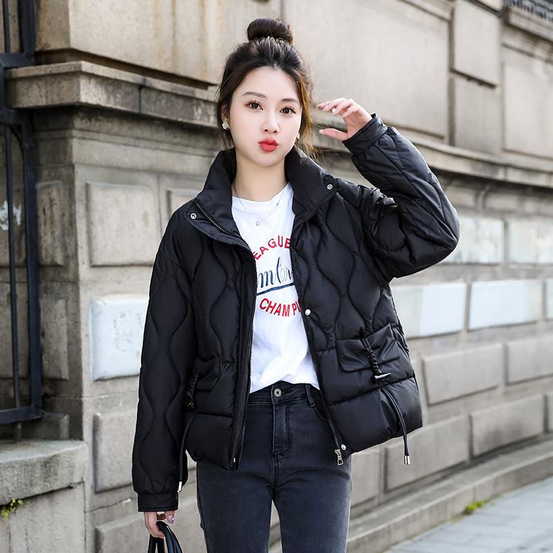 Short bread jacket 2025 new Korean cotton jacket women's thickened stand-up collar warm casual and versatile temperament winter jacket