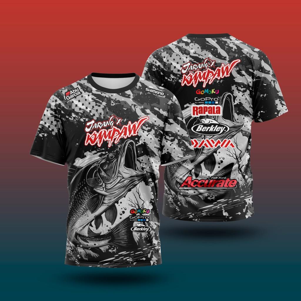 3D Digital Printed Summer Sports Russian Boys Girls Summer Loose Breathable Fishing Round Neck T-shirt