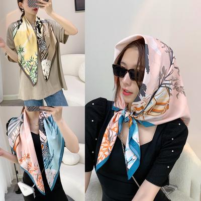 90 * 90cm Four Seasons Available New Large Square Towel Headband Breathable Sweat Absorbing Sunscreen Simple Shawl Professional Scarf