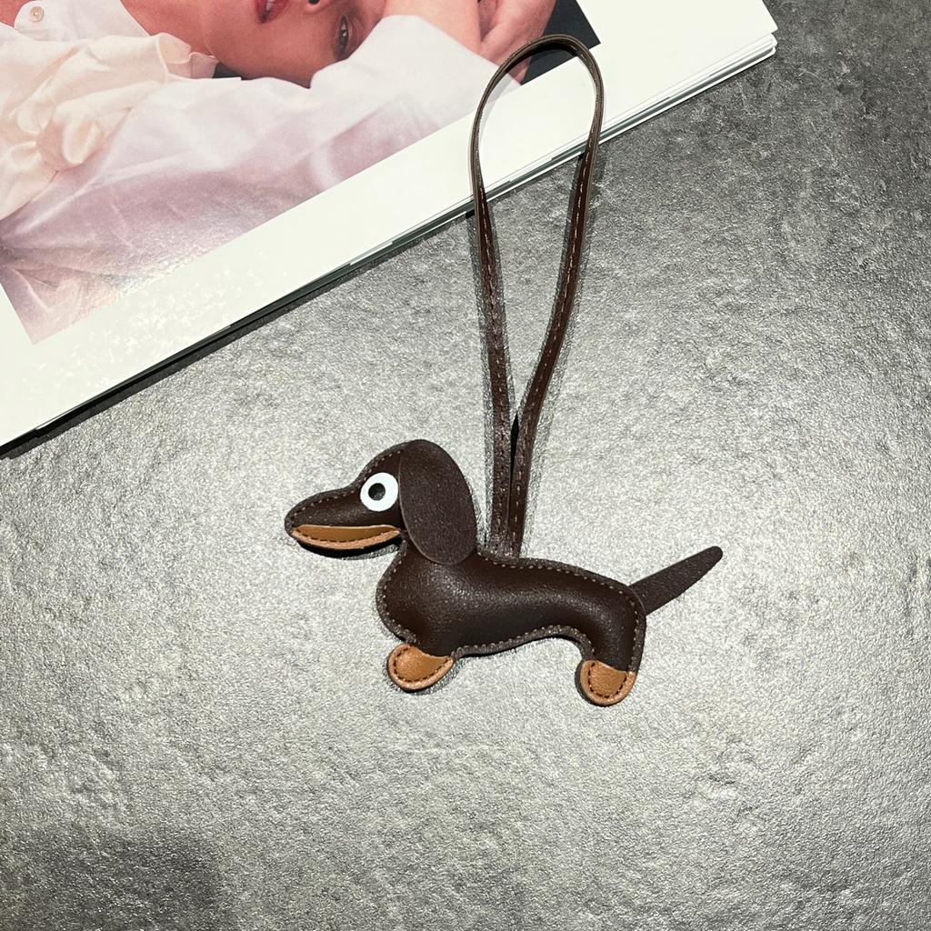 Llavero Creativo Lindo Perro Salchicha Europeo Colgante de Bolso Joyería para Llaves de Coche