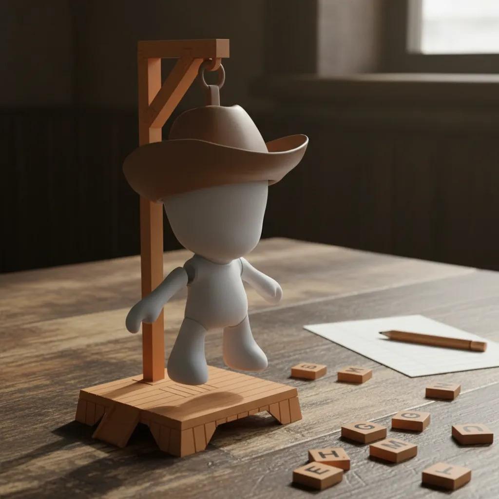 New Magnetic Hangman Family Word Board Game