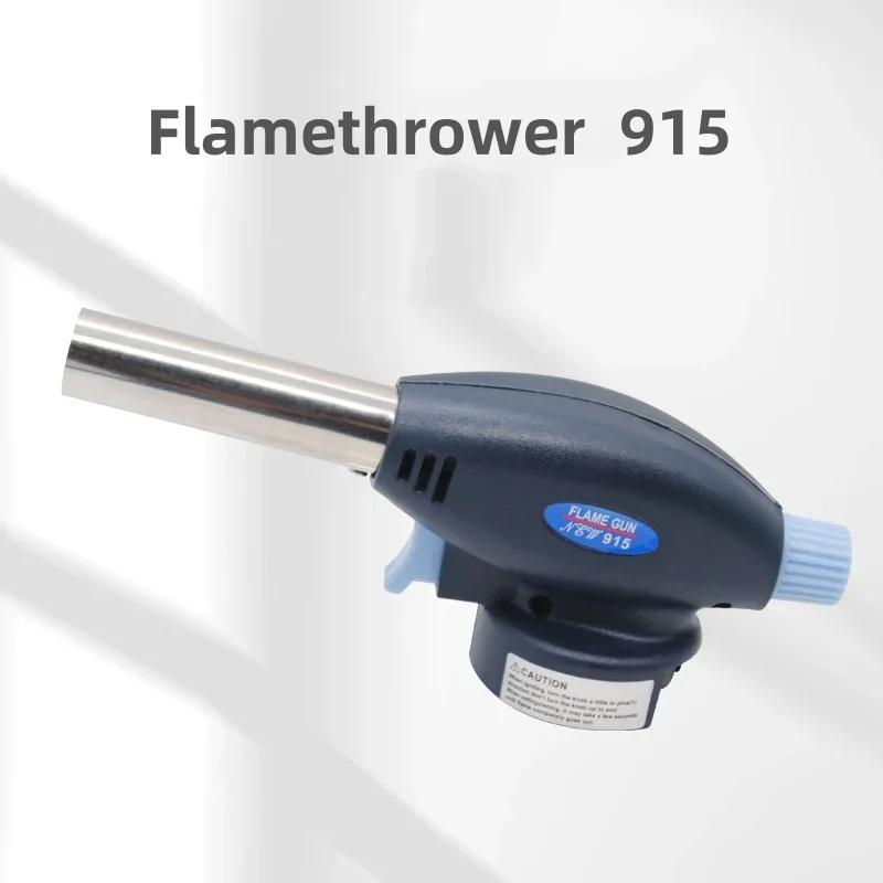 915 Spray Gun Head Portable Card Type Liquefied Gas Flamethrower Holder for Outdoor Camping Barbecue Baking Kitchen Tools