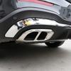 Tail Throat Exhaust Muffler Pipe Cover Stainless Steel Car Accessories For Mercedes-Benz GLC GLE GLS W167 X253 X167 2020-2022