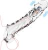 Penis Extend Sleeve Realistic Dildo Condoms Penis Extender Vibrator Delay Ejaculation Male Dick Enlargement Adult Sex Toy for Sex Male Longer Lasting