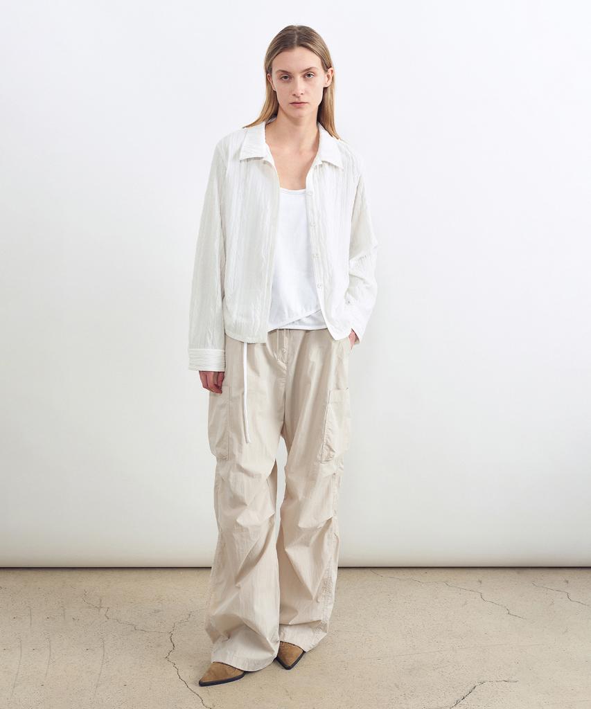 INSILENCE WOMEN Cotton Utility Pants Light Beige