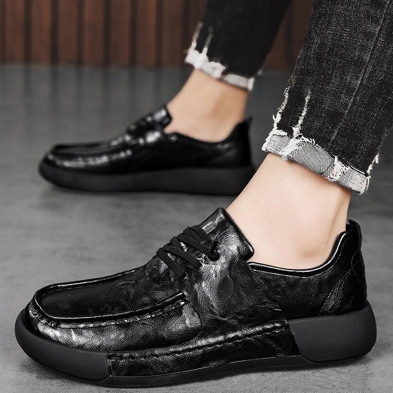 Dress Shoes for Man balck Luxury Patent Leather Men office workShoes Fashion High Quality Loafers Men Formal Shoes