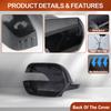 ABS Rearview Mirror Case Door Wing Mirror Cover Cap Shell Housing for HONDA CRV RE1 RE2 RE4 2007 2008 2009 2010 2011