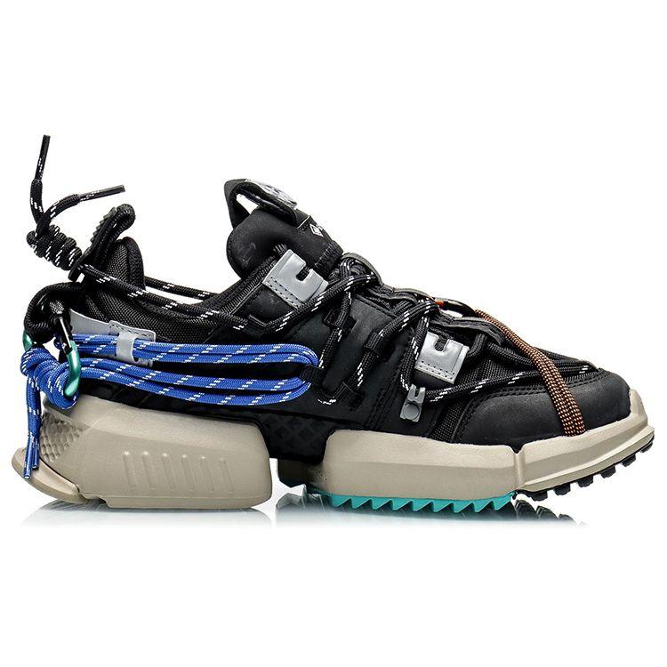 Li-Ning Comfortable Durable Casual Low-Top Dad Shoes Women Sneakers Black AGLQ138-1