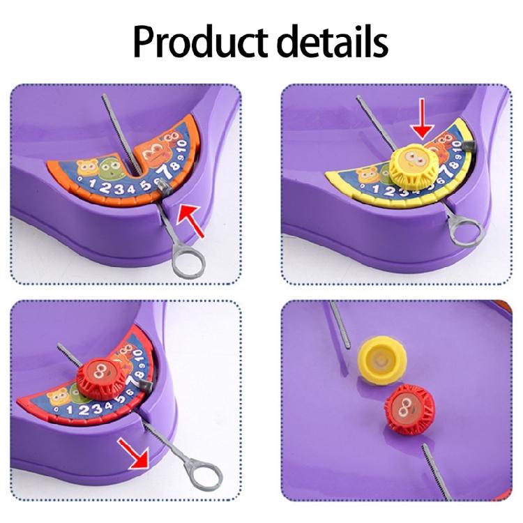 Rotating Top Battle Disk Desktop Interactive Toy Multiplayer Competitive Battle Gyro Portable Desktop Game for Kids