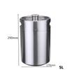 2L/4L/5L Stainless Steel Foam Maker Foamer Camping Home Cafe Nitrogen Foamed Coffee Machine Coffee Pot Stainless Steel Coffee Maker
