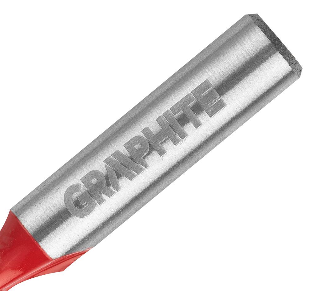 Two-flute end mill, HM, 6 x 19 mm, 8 mm shank