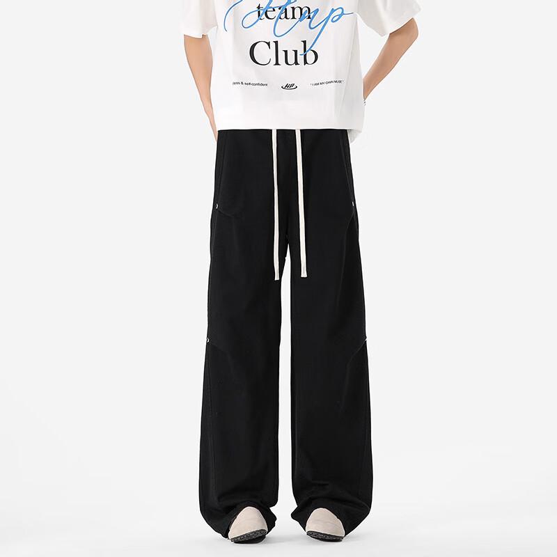 SWAMP AREA K5007 Unisex Pure Cotton Loose-Fit Cargo Pants