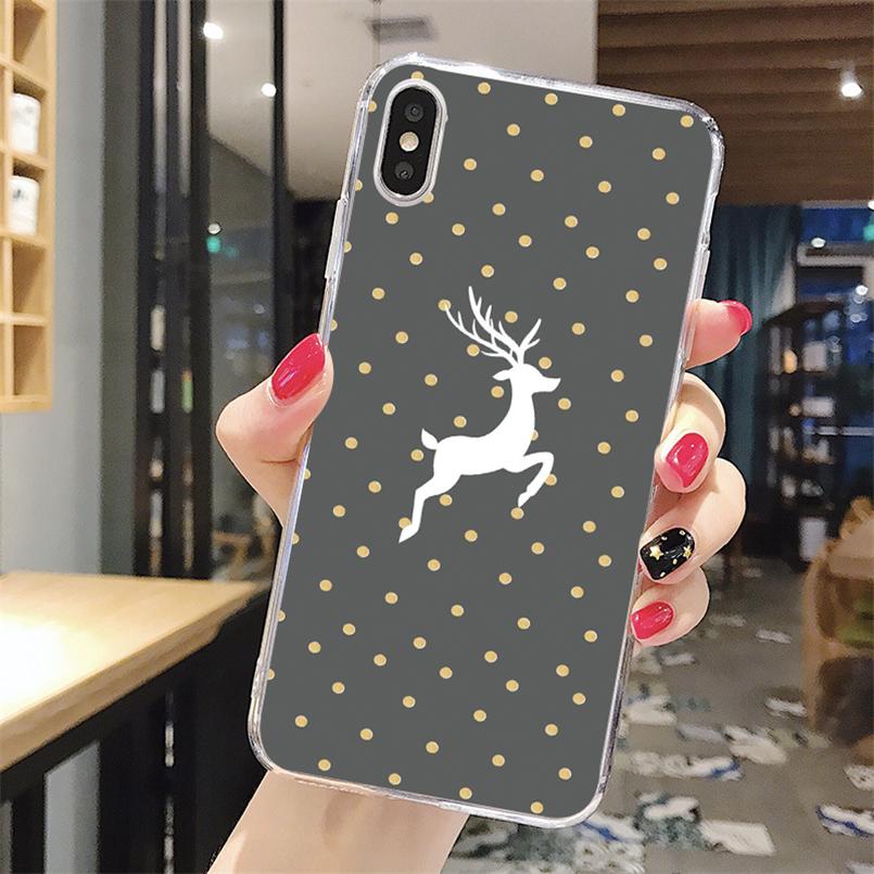 Merry Christmas Snowman Phone Case For iPhone 5 5S SE 5C 6 6S 7 8 Plus 4 4S 11 Pro XR XS Max X TPU Xmas Cover For iPhone XR Case