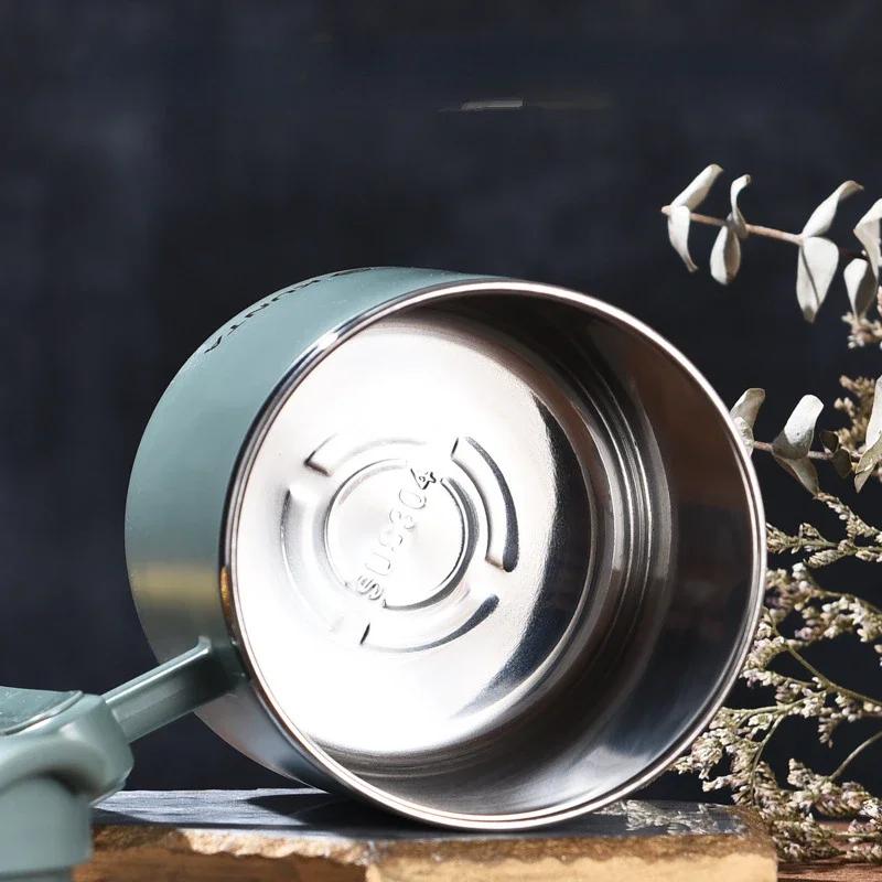 Espresso Coffee Cups Stainless Steel Vacuum Thermal Tumbler Home Office Beer Water Mug with Lid Travel Portable Drinkware 450ML