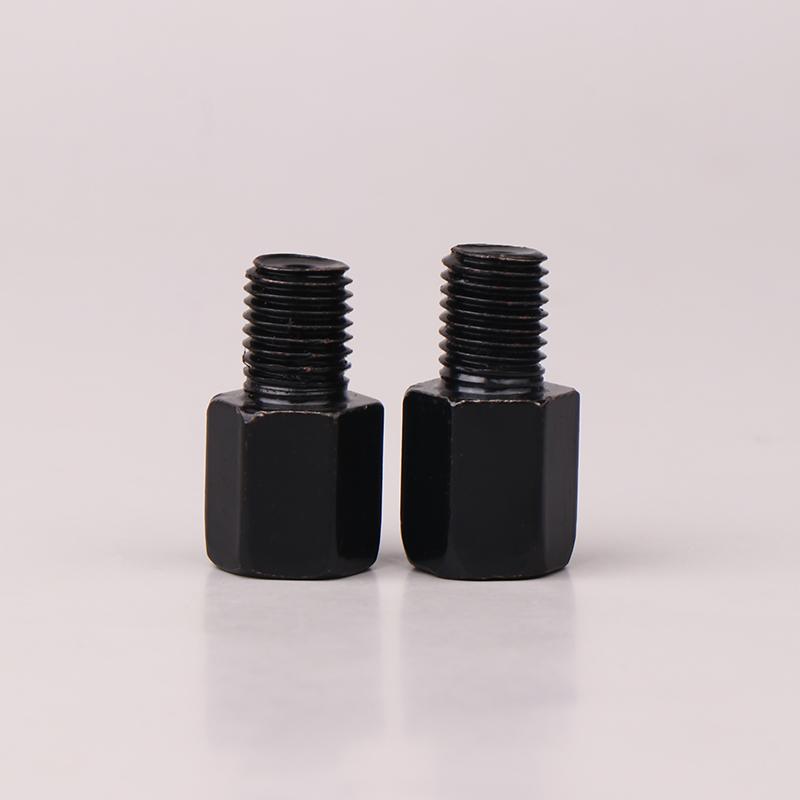 2Pcs Motorcycle Rearview Mirrors Conversion Black Mirror Adapters M10 10Mm M8 8Mm Bolt Clockwise Anti-Clock Right Left Thread
