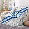 1pc FC Schalke 04 Print Flannel Blanket, High Quality Comfortable for All Seasons, Home Decor, Warmth and Comfort, Perfect for Christmas Gifts50