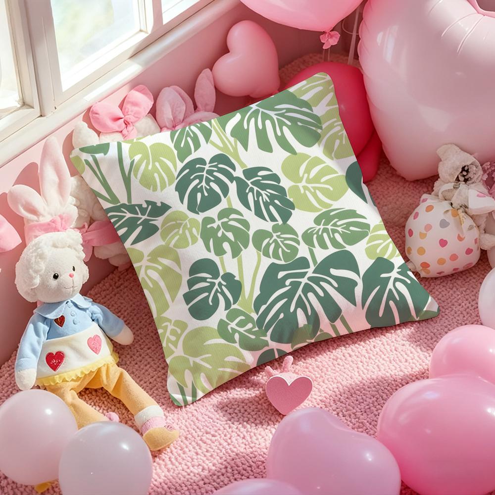 Modern style Leaf Cushion Cover Pattern Printed Pillowcase for Living Room Sofa Cushion Cover & Bedroom Decor