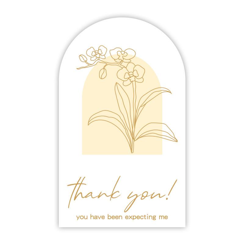 50-pack Airplane-Themed Thank You Box Sealing Stickers for Packaging and Decoration
