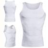 Men Shapewear Vest Compression Slimming Tummy Control Sleeveless Elastic Soft Sweat Absorption Breathable Solid Color Men Gym Tank Top