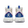Anta Thompson 8 Nitrogen Technology Shock Absorption Anti-Slip High-Top Basketball Shoes Men Basketball Shoes White Blue 112241101-4