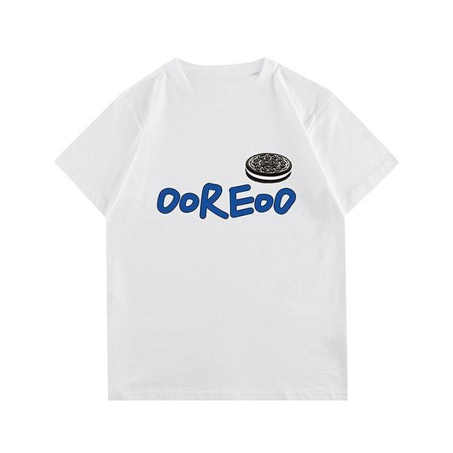 2026 The New American High Street Ooreoo Printing Easy and Comfortable Leisure Short Sleeve Tshirt Lovers Women