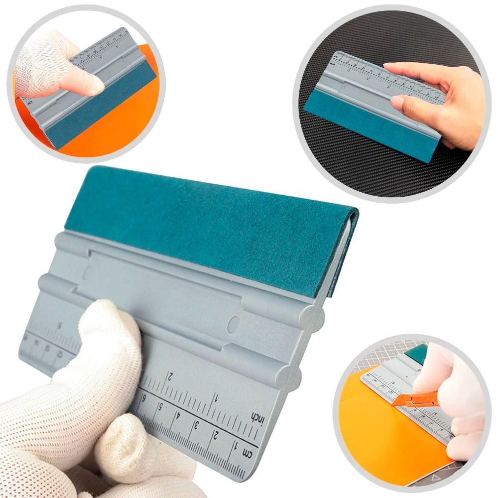 Scratch-Free Car Film Scraper Suede Felt Film Install Applicator  Water Bubble Remover