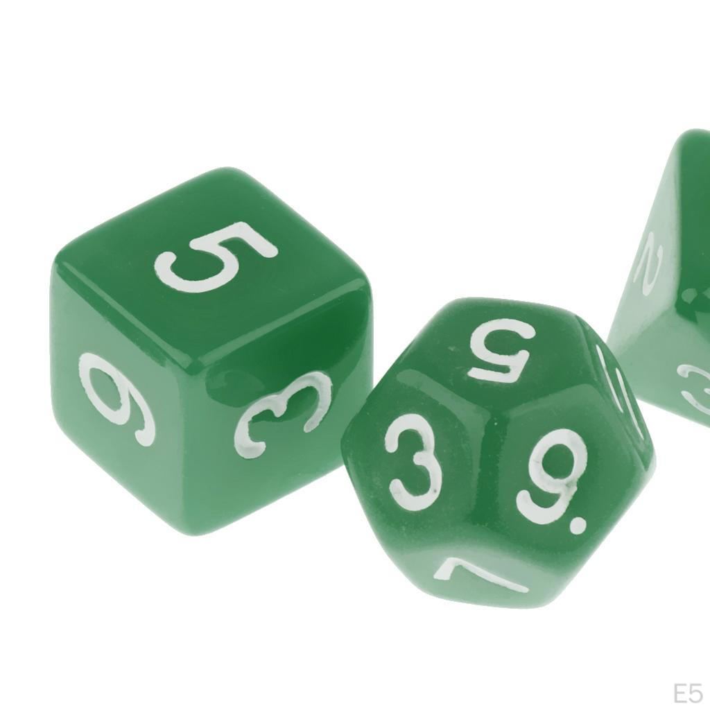 10x D Set Digital Polyhedral for DND Role Play Accessories