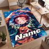 Tanjiro (5) Personalisierter Name Büro Teppich Stilvolle Dekoration für Wohnzimmer Schlafzimmer Küche
