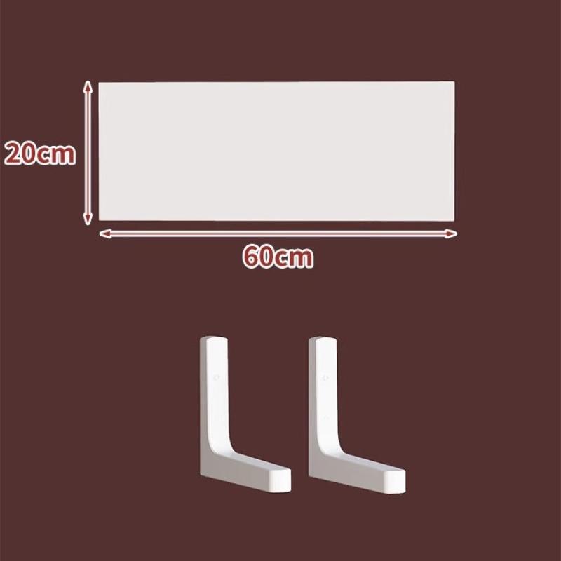 Wall Shelves Floating Wood Water Resistant-Space Saving Storage Display Rack Kitchen Bathroom