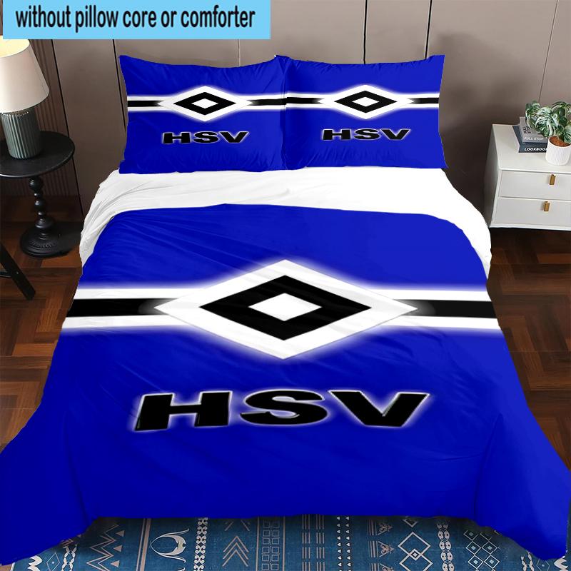 3PCS Hambur-ger Of Victory Symbol Bedding Set,Including 1pc Duvet Cover And 2pcs Pillowcases Perfect for Bedroom, Dormitory, Fan Christmas Gift