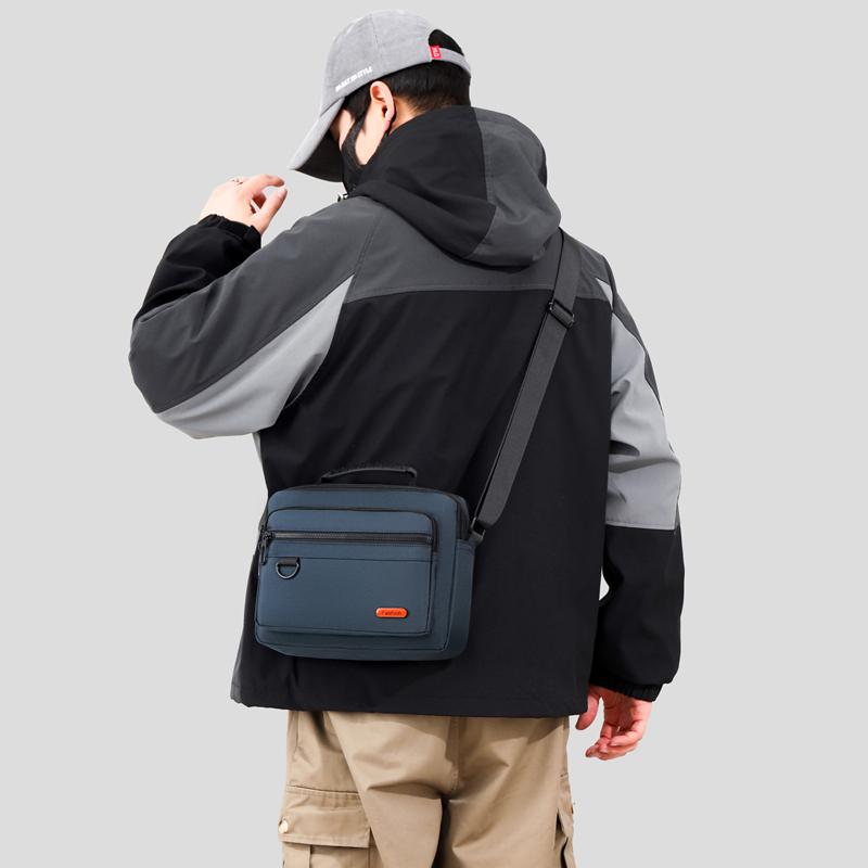 Nuovo uomo multifunzionale Oxford petto borsa moda casual monospalla tracolla impermeabile borsa per telefono