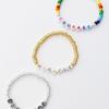 BONBEAU Cool Summer My Initial Beads Bracelet Bongbo Color Initial Bead Banding Bracelet