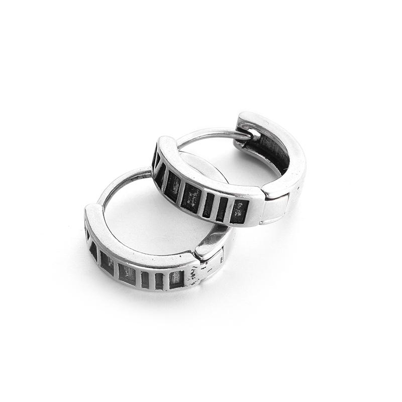 Retro Popular Hip-Hop Rock Roman Numeral Earrings Men Women Hypoallergenic Earrings Fashion Jewelry