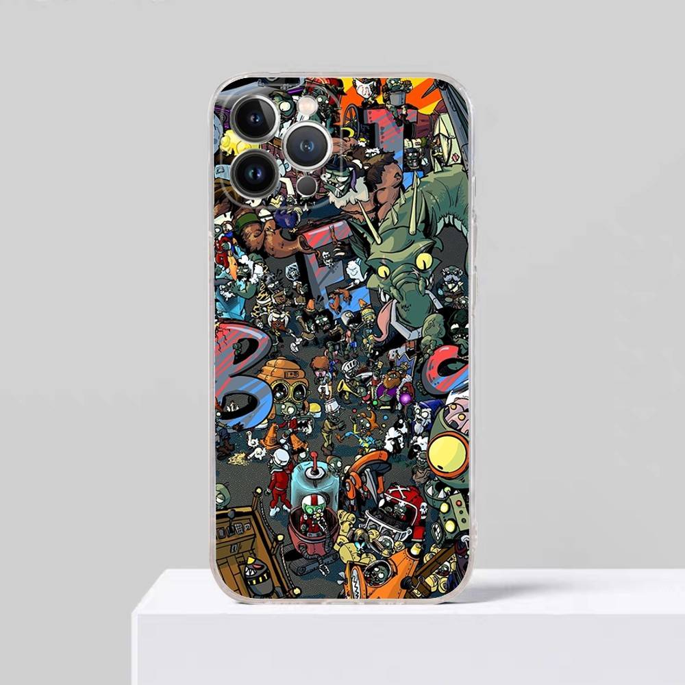 

Classic Game P-Plants Vs Z-Zombies Case for iphone 17 16 15 pro max 11 12 13 14 Pro Plus Phone Cover iPhone 15 pro