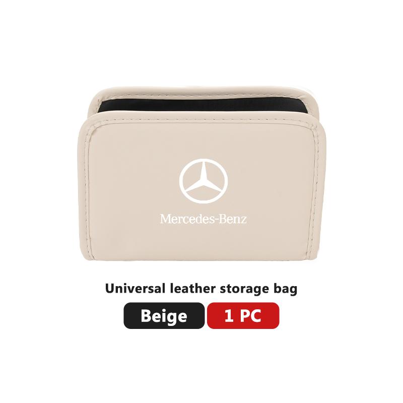 PISZ8 Car Seat Storage Organizer Phone Coins Key Stowing Tidying Tool For Mercedes Benz AMG A C E S G Class W201 W210 W108 W204 W205