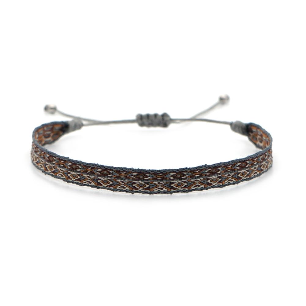 Easter New Boho Handmade Braided Bracelets For Women Pattern Friendship Rope Bracelet Vintage Colombia Weave Jewelry Textile