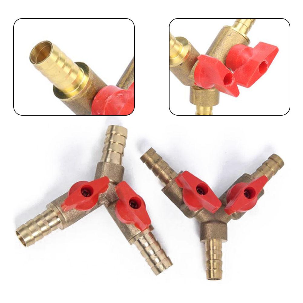 Exquisite Garden Irrigation Pipe Connection Brass Valve Shut Off Ball Valve 8mm/10mm Brass Material Easy To Install