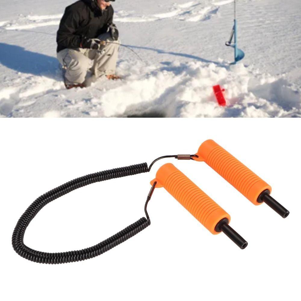 Einziehbare Eisspikes Bequemer Griff Brechwerkzeuge Langlebige Eispickel Sicherheit beim Schlittschuhlaufen