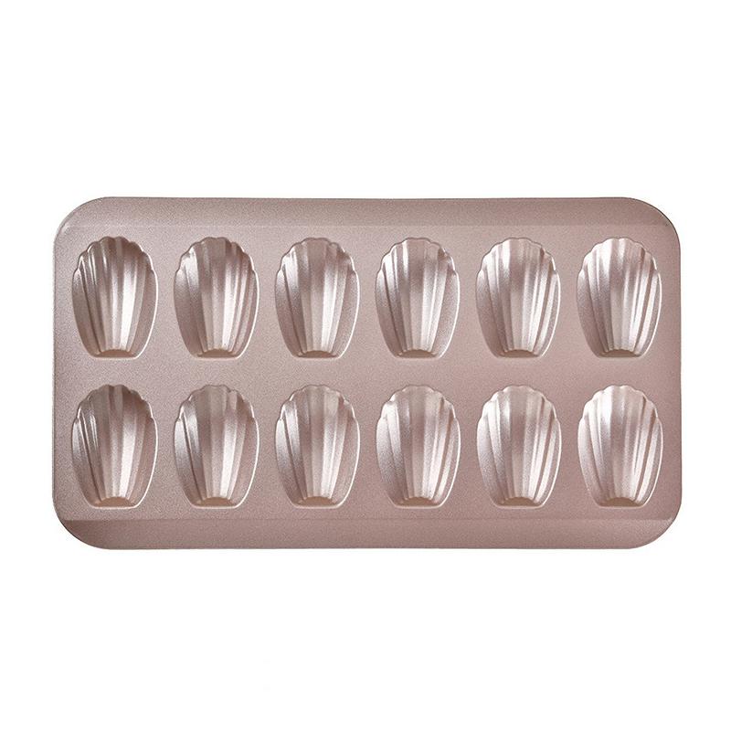 12-Hole Shell Design Cake Baking Pan Perfect for Holiday Dessert Making