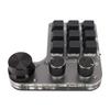 Programmable Macro Keyboard 9 Keys 3 Knobs USB Bluetooth Connection OSU Gaming Keyboard for Office Music Media