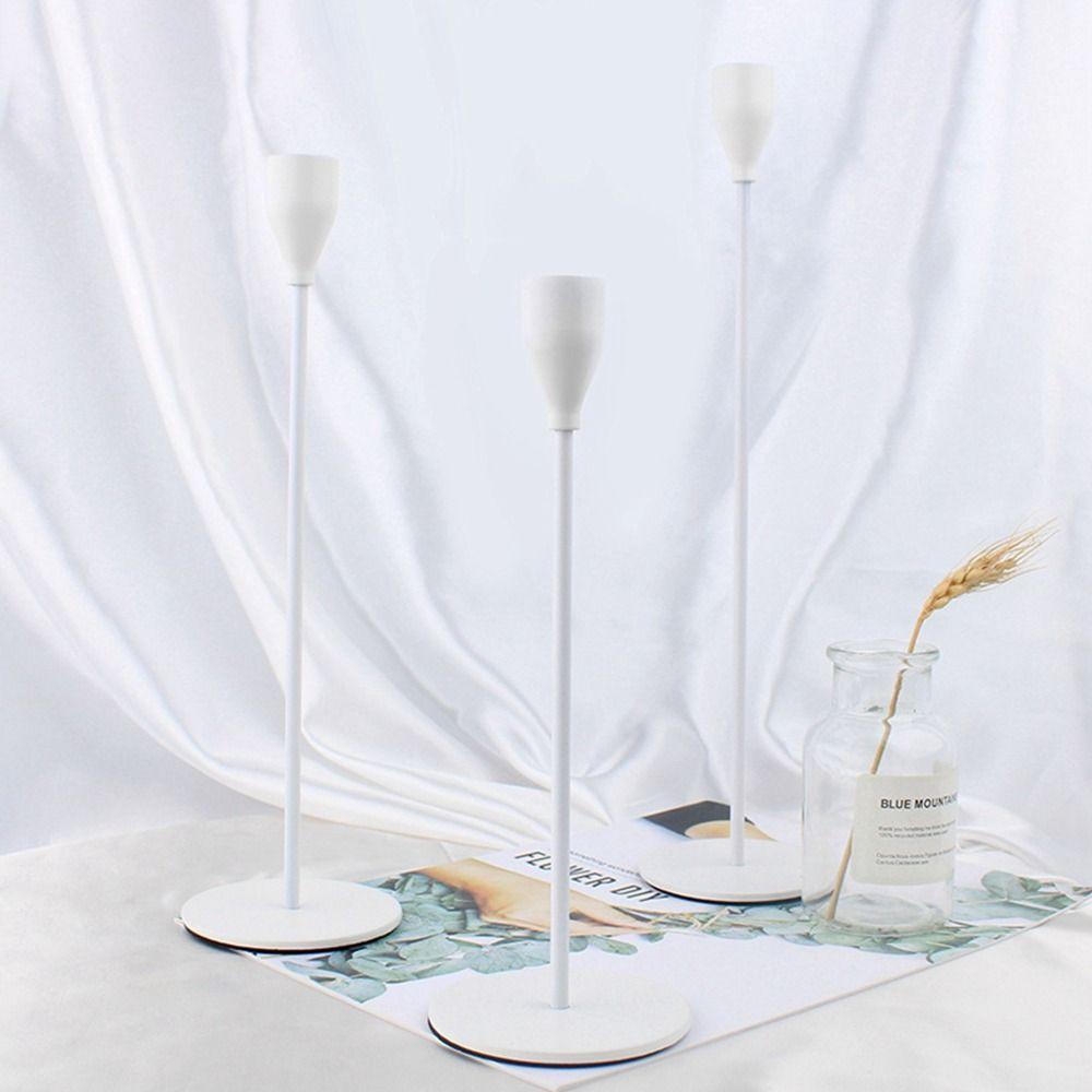 Exquisite Metal Luxury For Wedding Table Candlestick Candle Stand Tabletop Ornament Home Decor