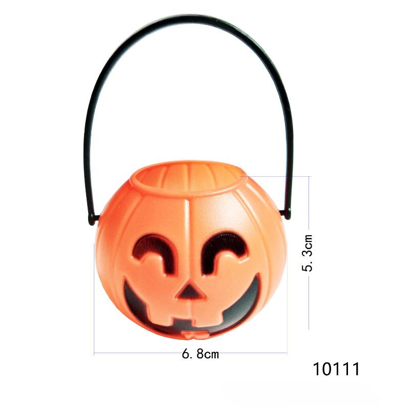 

Милое пластиковое ведерко-тыква украшение украшение на Хэллоуин реквизит для вечеринки на Хэллоуин CDN B