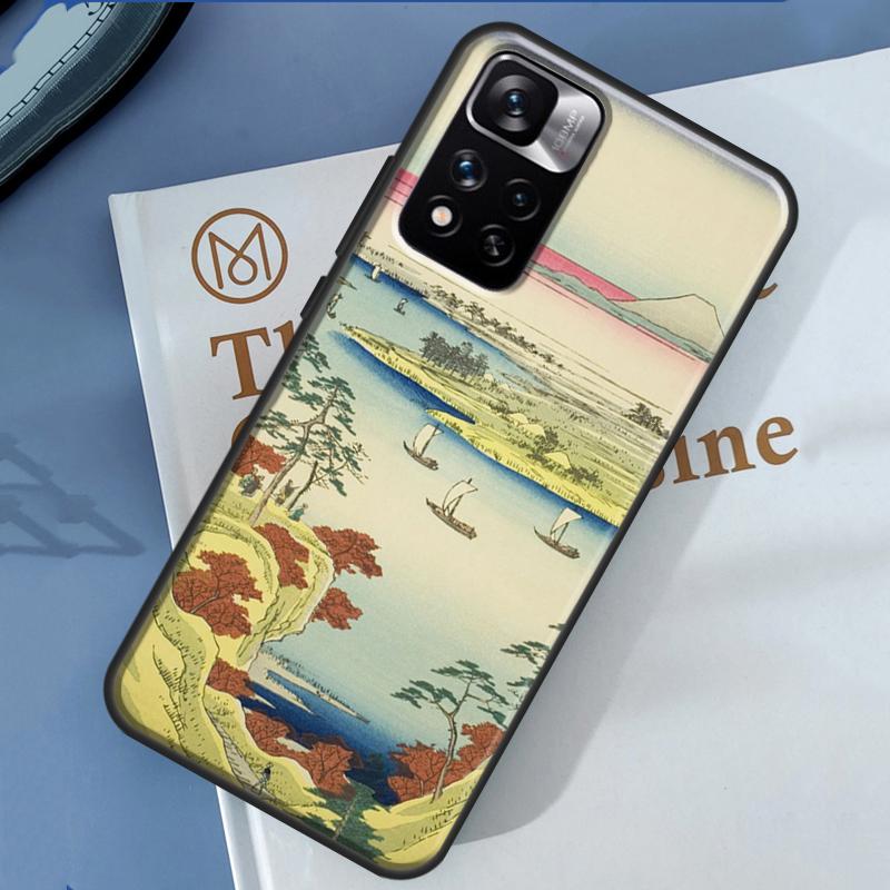 Japanese Ukiyoe Case For Xiaomi Redmi 13C 10C 12C 14C Redmi Note 14 13 Pro 12 11 9 10 9S 10S 11S 12S Cover